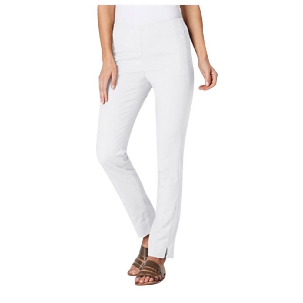 Pull On White Pants by JJILL